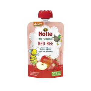 Holle Red Bee Bio ovocné pyré jablko a jahody 100 g