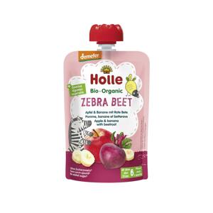 Holle Zebra Beet Bio ovocné pyré jablko, banán a červená řepa 100 g