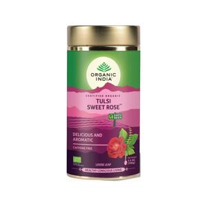 Organic India Čaj Tulsi Sweet Rose, sypaný bio 100 g