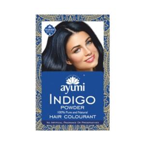 Ayumi Prášek INDIGO – barva na vlasy modročerná 100 g