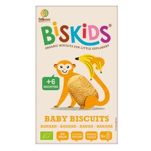 Belkorn BISkids BIO dětské celozrnné sušenky s banánem bez přidaného cukru 6M+ 120g