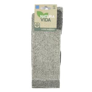 NATURA VIDA PONOŽKY MERINO REGULAR GRIS 35-38 1 ks