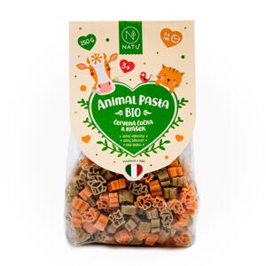 NATU Animal Pasta Těstoviny z červené čočky & hrášku BIO 250 g