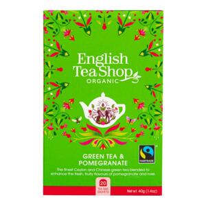 English Tea Shop Zelený čaj granátové jablko, bio 40 g, 20 ks