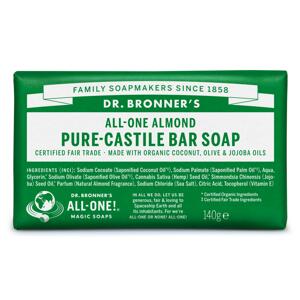 Dr. Bronner's Tuhé mýdlo Almond 140 g