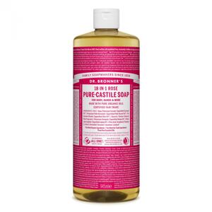 Dr. Bronner's Tekuté universální mýdlo ALL-ONE!, Rose 945 ml