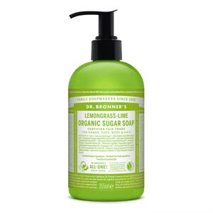 Dr. Bronner's Tekuté mýdlo na tělo i vlasy Sugar-Shikakai, Lemongrass-Lime 355 ml