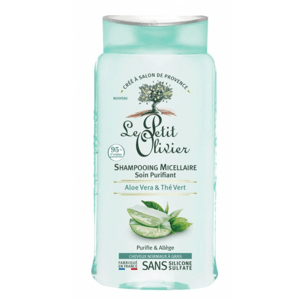 Le Petit Olivier Čisticí micelární šampón Aloe vera a zelený čaj 250 ml