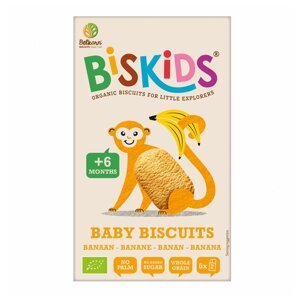 Belkorn Biskids BIO dětské celozrnné sušenky s banánem 120g