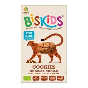 Belkorn Biskids BIO dětské celozrnné sušenky s belgickou čokoládou 120g