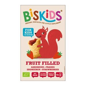 Belkorn Biskids BIO měkké dětské sušenky s jahodovým pyré 120g