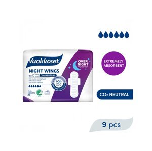 VUOKKOSET Noční vložky s křidélky Night Wings 9 ks