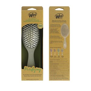 Wet Brush Go Green Treatment & Shine Brush kartáč na vlasy Charcoal