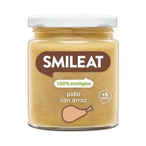 SMILEAT BIO příkrm kuře s rýží a zeleninou s extra panenským olivovým olejem 6m+ 230g