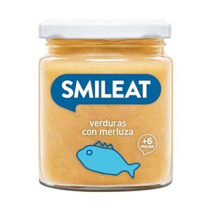 SMILEAT BIO příkrm mořská štika s rýží a zeleninou s extra panenským olivovým olejem 6m+ 230g