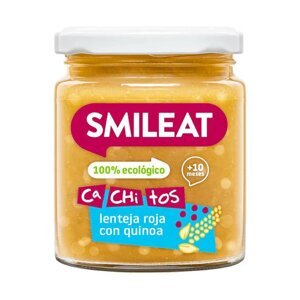 SMILEAT BIO příkrm quinoa s červenou čočkou, zeleninou s extra panenským olivovým olejem 10m+ 230g