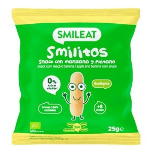 SMILEAT BIO kukuřičné křupky banán a jablko 8m+ 25g