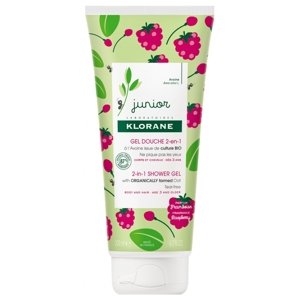 Klorane Junior sprchový gel 2v1 malina 200 ml