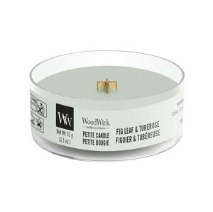 WoodWick Petite Fig Leaf & Tuberose vonná svíčka 31 g