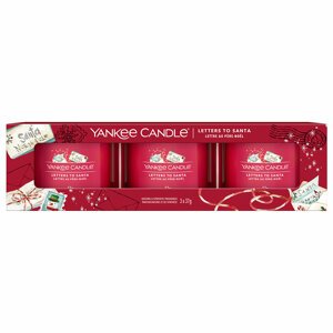 Yankee Candle Letters to Santa votivní svíčky ve skle 3 x 37 g