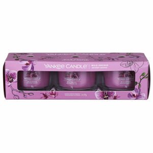 Yankee Candle Wild Orchid votivní svíčky ve skle 3 x 37 g