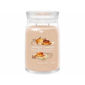 Yankee Candle Signature Pumpkin Maple Creme Caramel vonná svíčka 567 g