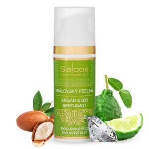 Saloos bio královský peeling Argan & Q10 Bergamot 50 ml