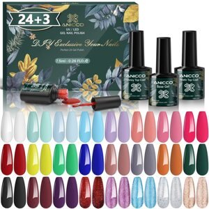 Anicco Anicco, Sada Gel laků na nehty, 24x7,5 ml