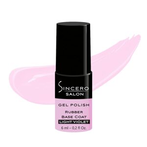 Sincero Salon, podkladový gel lak, odstín Light Violet 6 ml