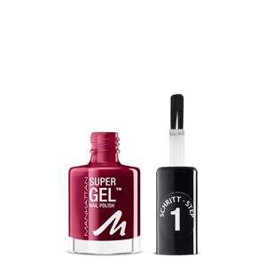 Manhattan, super gel, lak na nehty, odstín Seductive Red, 12 ml