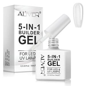 Aliver, 5in1 stavební lak na gelové nehty, 15 ml