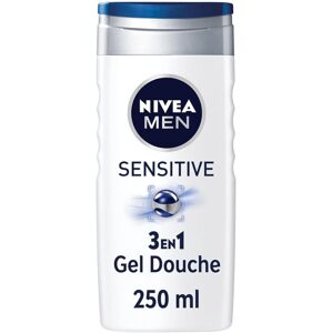 NIVEA MEN Pánsky Sensitive sprchový gel 3 v 1, 250 ml