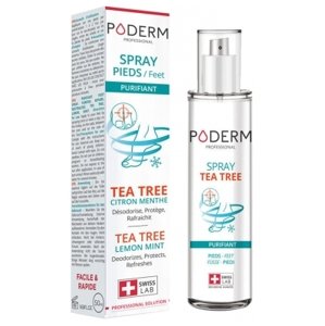 Poderm, uklidňující sprej na nohy s tea tree olejem, 50ml