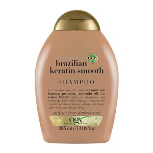 OGX OGX, Brazilian keratin smooth šampon,  385 ml