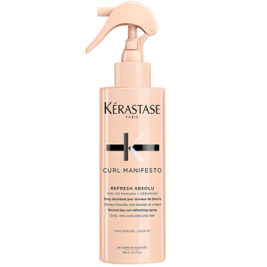 Kérastase, Curl Manifesto Refresh Absolu, osvěžovač kudrlin ve spreji pro kudrnaté, velmi kudrnaté až kudrnaté vlasy, 190 ml