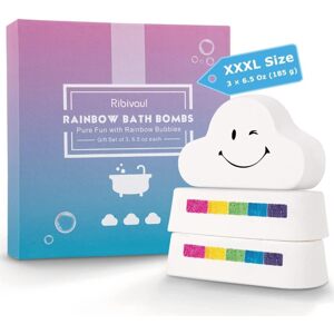 Ribivaul dárková sada duhových tablet do koupele, 3ks (185 g) POČET KUSŮ: 3