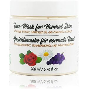 Face mask Přírodní hydratační jílovitá maska na obličej, 200 ml