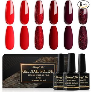 Shining She Gel Nail Polish 6x8ml gel lak na nehty