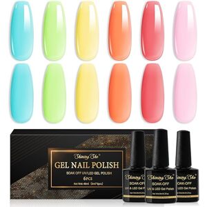 Shining She Gel Nail Polish 6x8ml gel lak na nehty