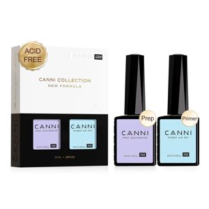 CANNI 2 ks bezkyselinový dehydrátor a základní gelový lak na nehty 2x9ml