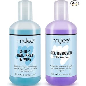 Mylee Nail Polish Prep Wipe + Remover Cleanser  2x250 ml od Mylee