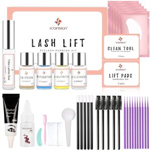 Aikvigss Eyelash Lifting Set se sadou Color Black