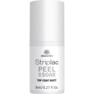 Alessandro Striplac Vrchní lak na nehty Peel or Soak Top Coat Matt 8 ml