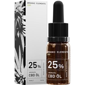 ORGANIC ELEMENTS CBD Oil 25%, 10ml (Produkt je bez krabičky)