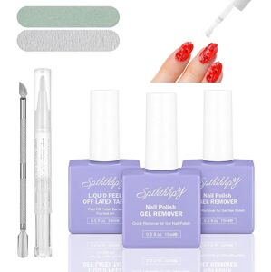 SPTHTHHPY Polish Remover Kit sada na odstraňování gelových laků na nehty 3x15ml