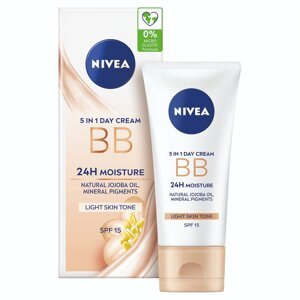 NIVEA BB Cream FPS 15, 5v1, 50 ml (bez krabice)