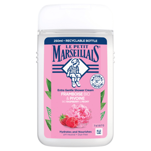 LE PETIT MARSEILLAIS MALINA&PIVOŇKA  krémový sprchový gel, 250 ml