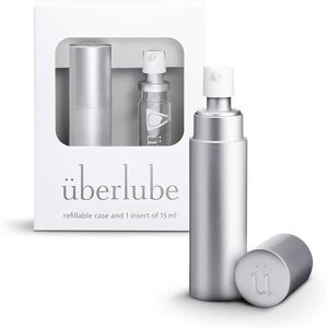 Uberlube Prémiový silikonový lubrikant - Stříbrná cestovní láhev 15ml