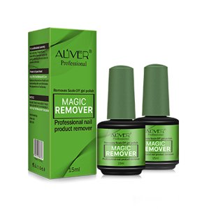 ALIVER Magic Remover  Gel na odstranění laku na nehty - 2 x 15 ml