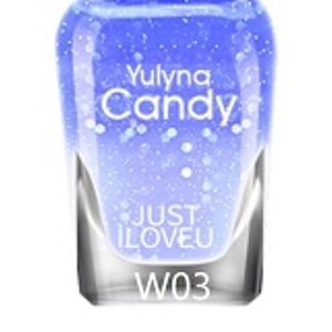 YULYNA CANDY YULYNA Lak na nehty reaguje na změny teploty Glitter Lak W03, 7ml